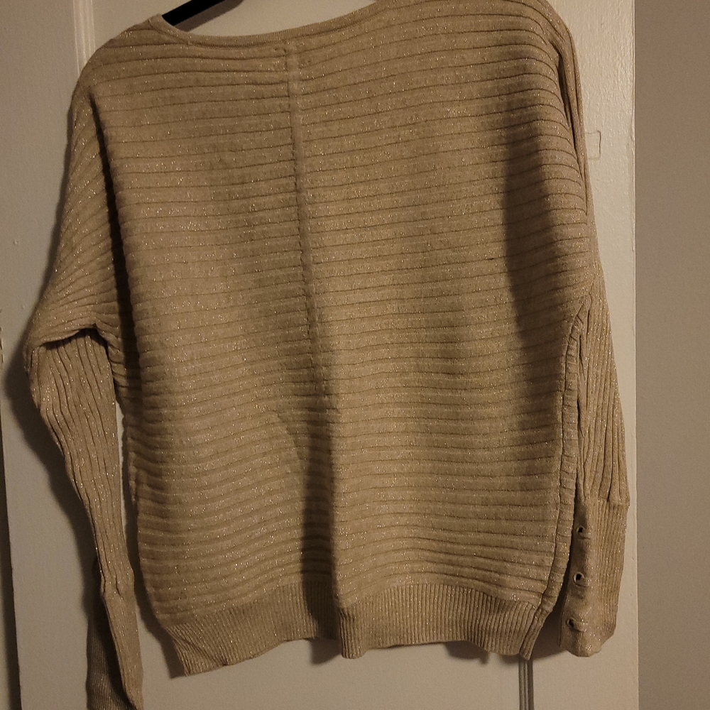 Soho Gold Ribbed Sweater - Picture 3 of 6